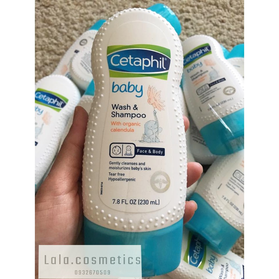 Sữa Tắm Gội Toàn Thân Cetaphil Baby 230ml Mỹ