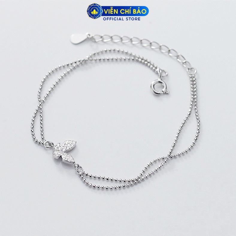 Lắc tay bạc nữ Cánh bướm Butterfly chất liệu bạc 925 thời trang phụ kiện trang sức nữ Viễn Chí Bảo L400674