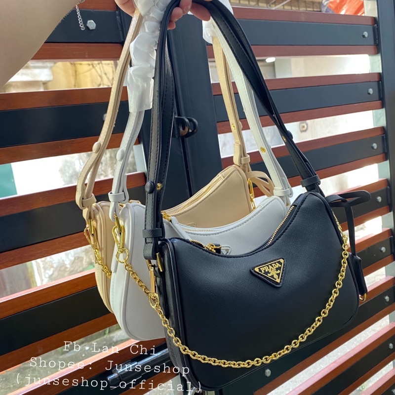 Túi đeo chéo chư P size 20cm da xước full hộp