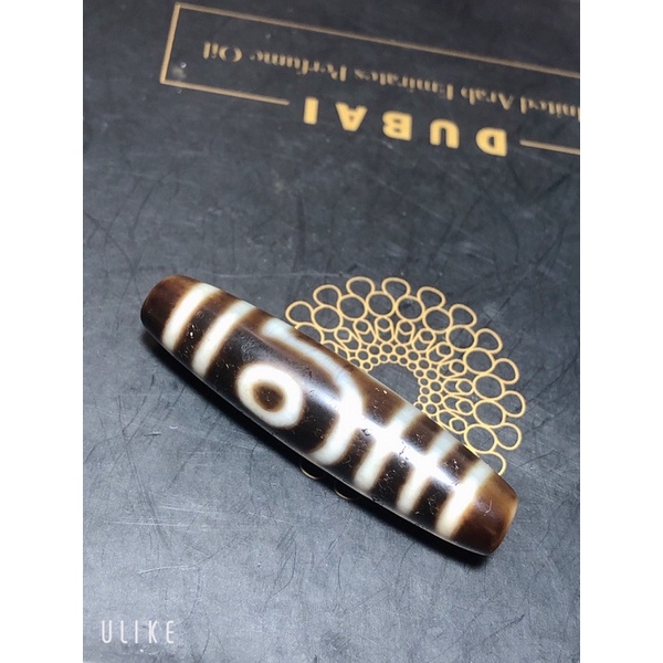 Mặt dây chuyền đá dzi Tây tạng 2 mắt