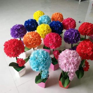 Combo nguyên liệu hoa cẩm tú cầu và hoa lan