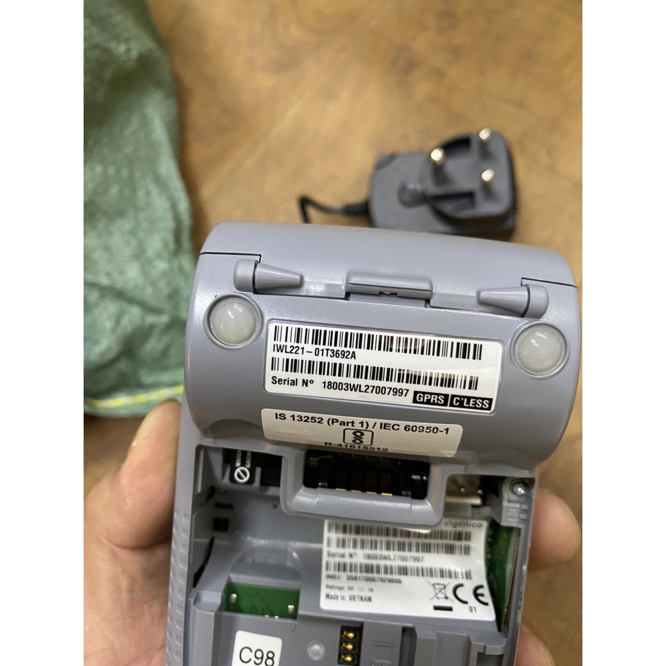 xác máy quẹt thẻ atm pos ingenico IWL221