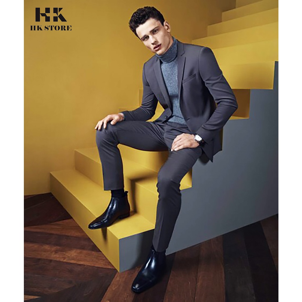 Giày CHELSEA BOOTS chính hãng 👑 HK.STORE 👑 Hàng cao cấp da bò thật 100% hot trend 2021 da mềm lót êm đi cực thoải mái. | BigBuy360 - bigbuy360.vn