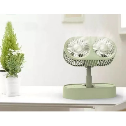 (Tặng kèm cáp sạc USB) Quạt mini cầm tay tích điện để bàn FY050 mẫu mới 2022