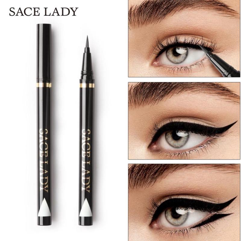 Bộ 4 mỹ phẩm trang điểm mắt SACE LADY gồm bút kẻ mắt + gel lông mày + mascara chống thấm nước kèm cọ | BigBuy360 - bigbuy360.vn