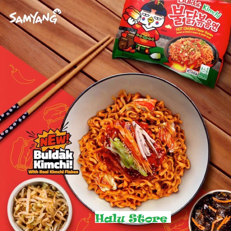 Mì khô gà cay vị Kim chi Samyang Hàn Quốc - gói 135 gr