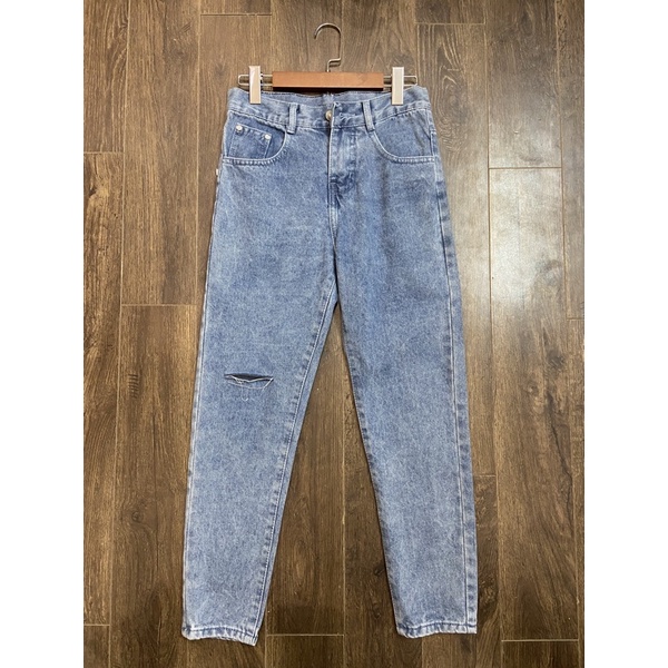 Jean OAO form ôm xanh đậm rách gối | BigBuy360 - bigbuy360.vn