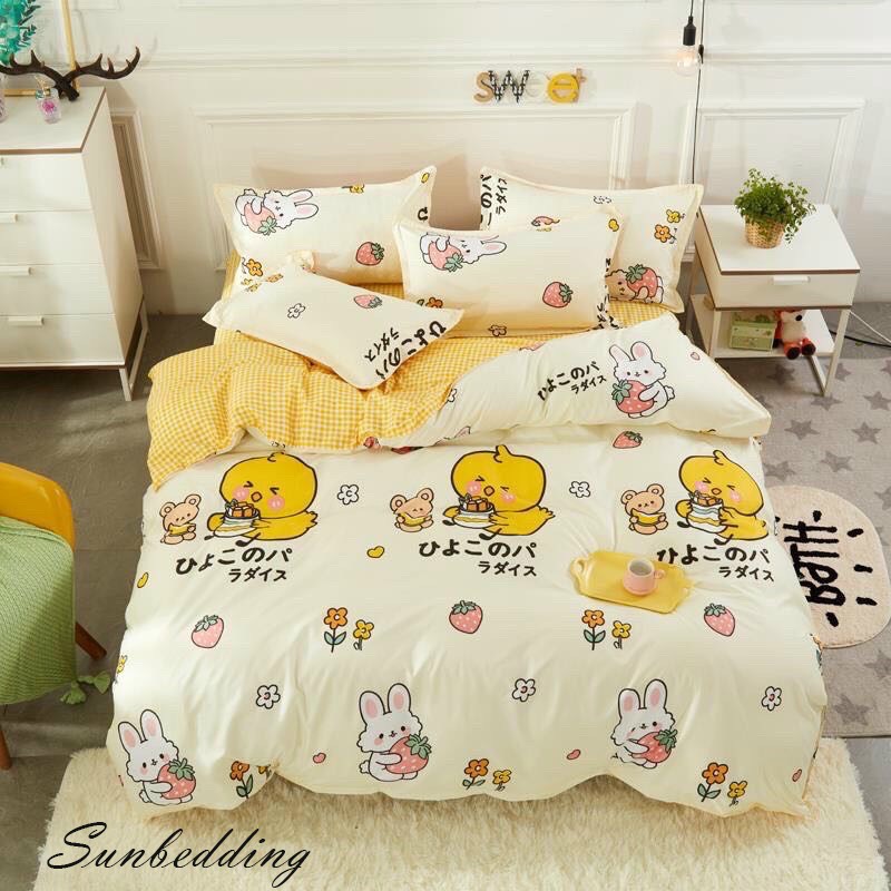 chăn ga gối cotton-POLY MẪU THÚ CƯNG ĐÁNG YÊU💖