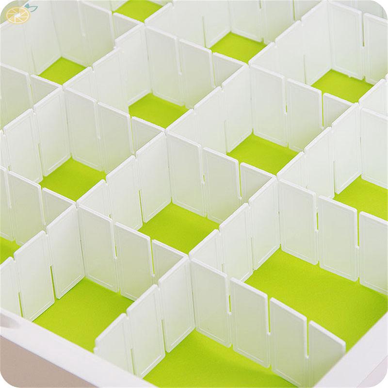 Bộ 6 tấm ngăn phân cách bằng nhựa cỡ 43*5cm tiện dụng cho lưu trữ đồ dùng