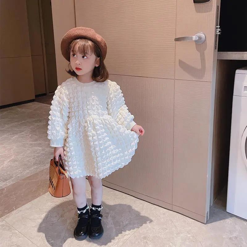Đầm Công Chúa Tay Dài Thiết Kế Mới Thời Trang Mùa Thu Dành Cho Bé Gái