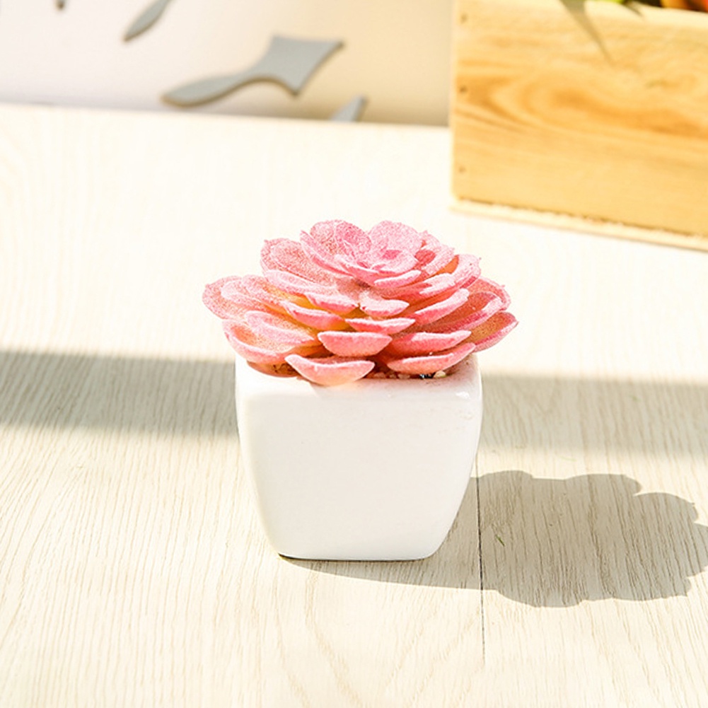 Chậu sen đá giả dùng để trang trí nội thất / văn phòng / ban công