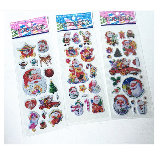 Sticker noel 3D nổi không thấm nước