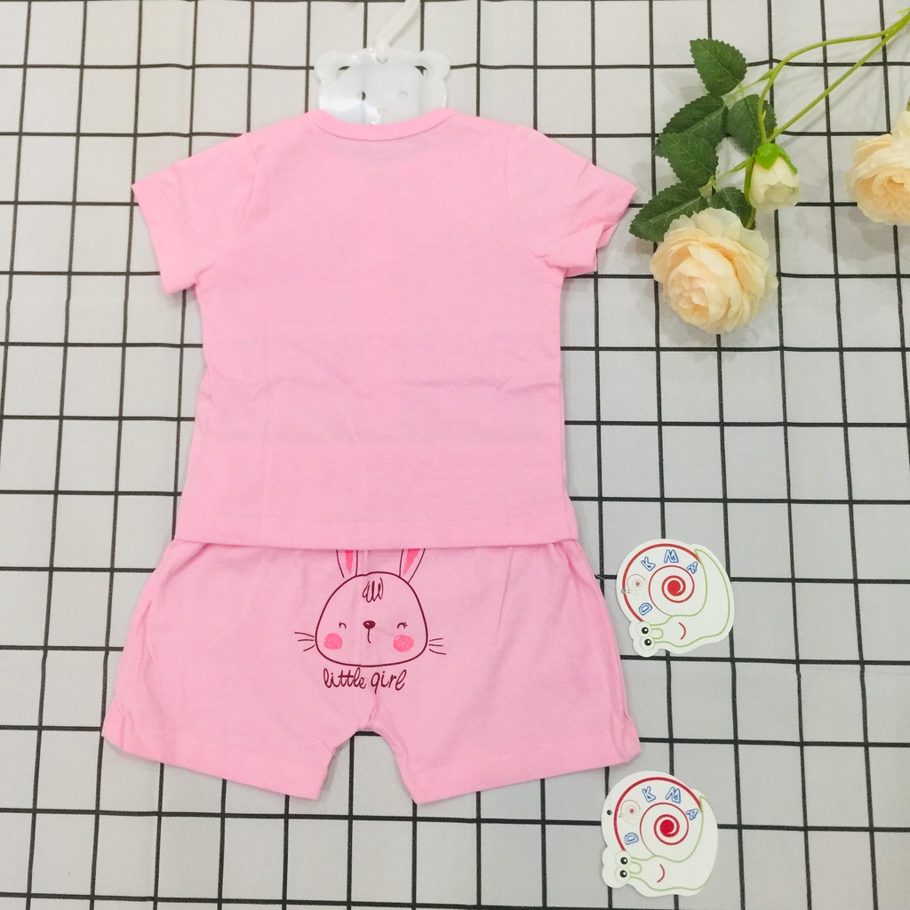 Bộ quần áo cộc tay mùa hè cho bé gái Dokma bé trai sale DQ712
