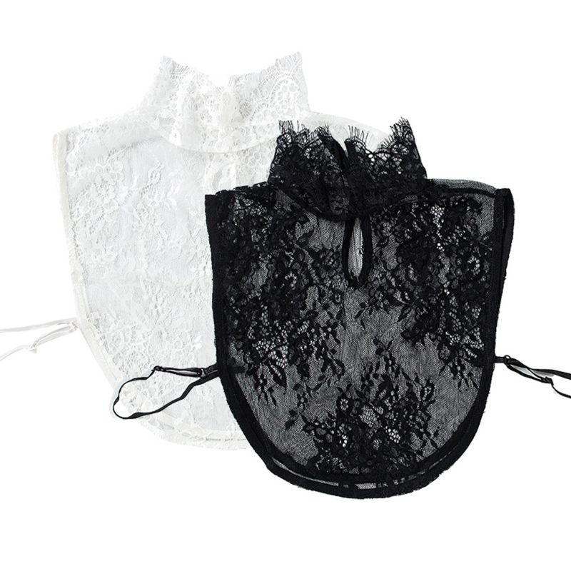 Áo Kiểu Cổ Cao Phối Ren Hoa Thời Trang Cho Nữ