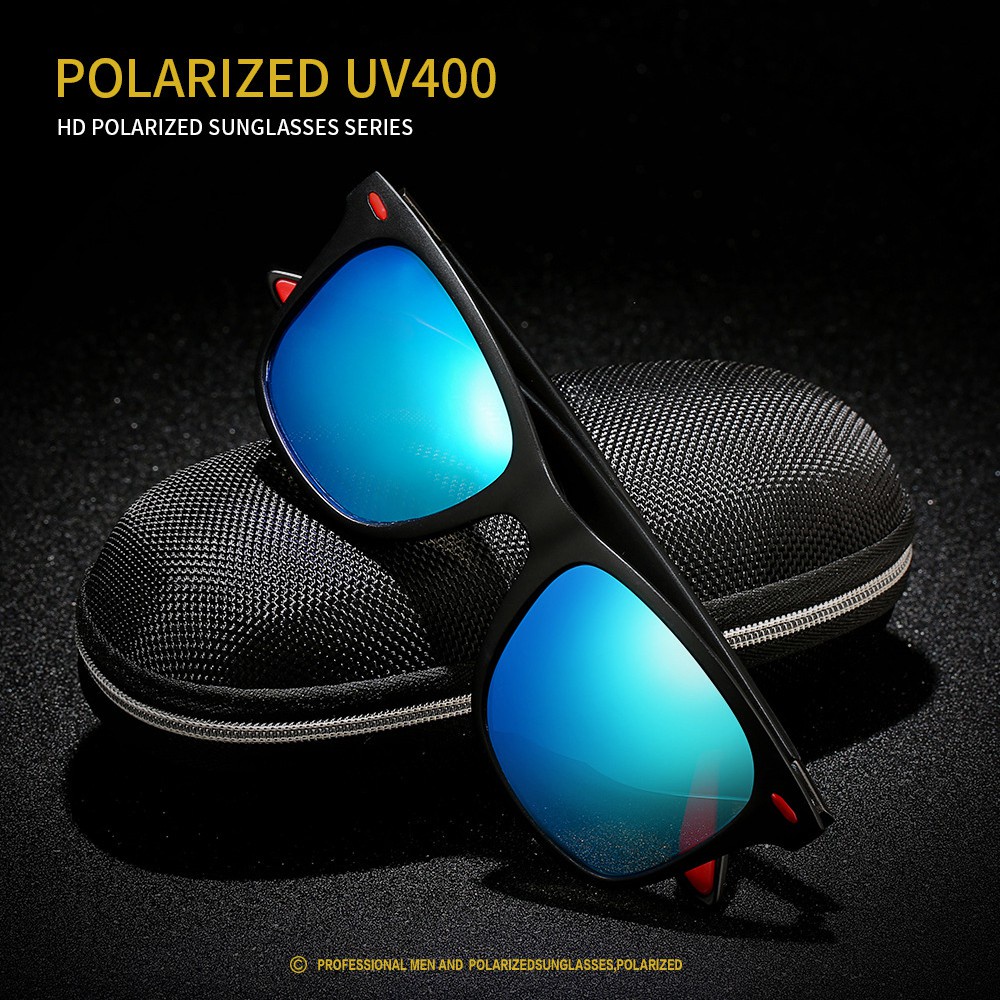 Kính Mát AIELBRO TR90 Phân Cực Chống Tia UV400 Phong Cách Cổ Điển Thời Trang Cho Nam Và Nữ