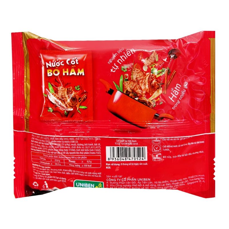 ⚡Date mới⚡ Mì 3 Miền Gold bò hầm rau thơm/tôm chua cay gói 75g | BigBuy360 - bigbuy360.vn