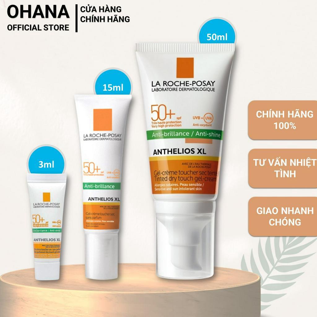 Kem Chống Nắng Kiểm Soát Dầu La Roche - Posay Anthelios Xl Anti - Shine Spf 50+ Dry Touch Gel - Cream (50Ml/15Ml)