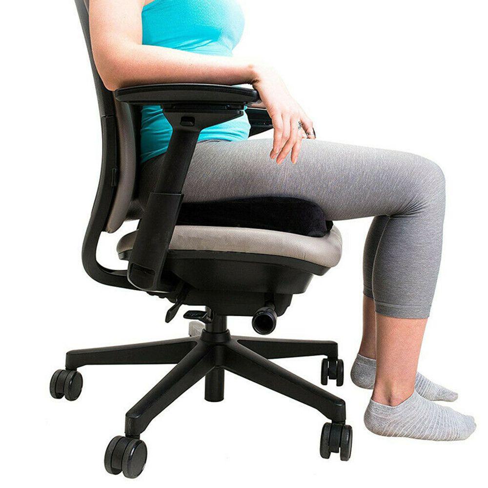 YNATURAL Office Orthopedic Booster Seat Memory Foam Chair Cushion Massage Pad Memory Foam Seat Back-rest Pad U Type Driver Pilot Headrest Lumbar Pain Relief Coccyx Cushion/Multicolor
