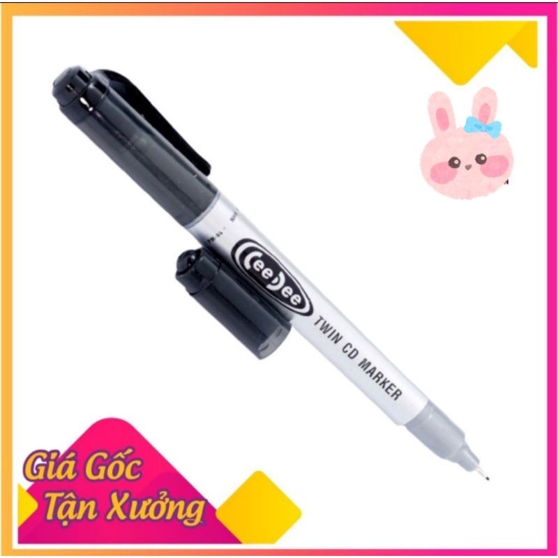 Bút viết lông dầu CD - TL PM04  màu đen ghi lên được mọi chất liệu