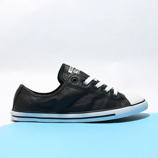 Giày Converse chính hãng thấp cổ da đen CTDD07