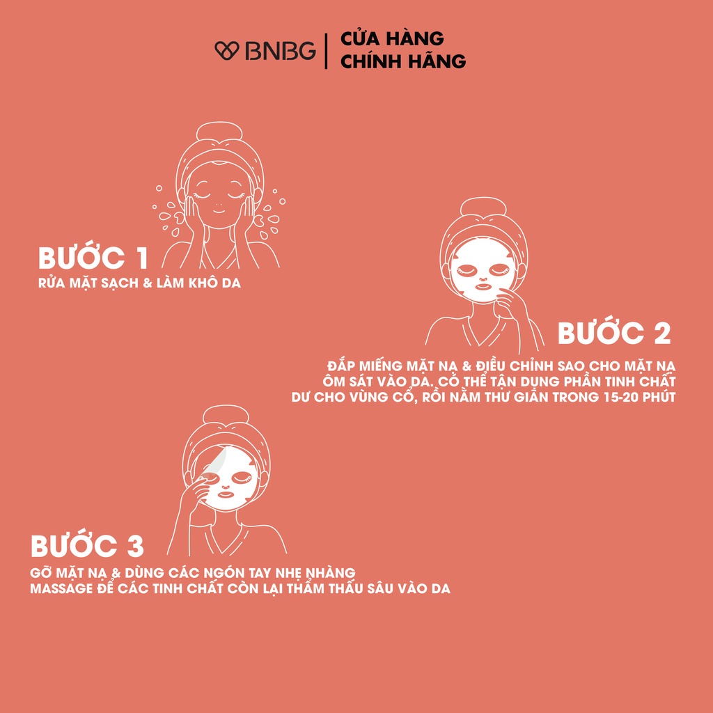 Combo 10 Mặt Nạ  Chống Lão Hoá BNBG  30ml/miếng