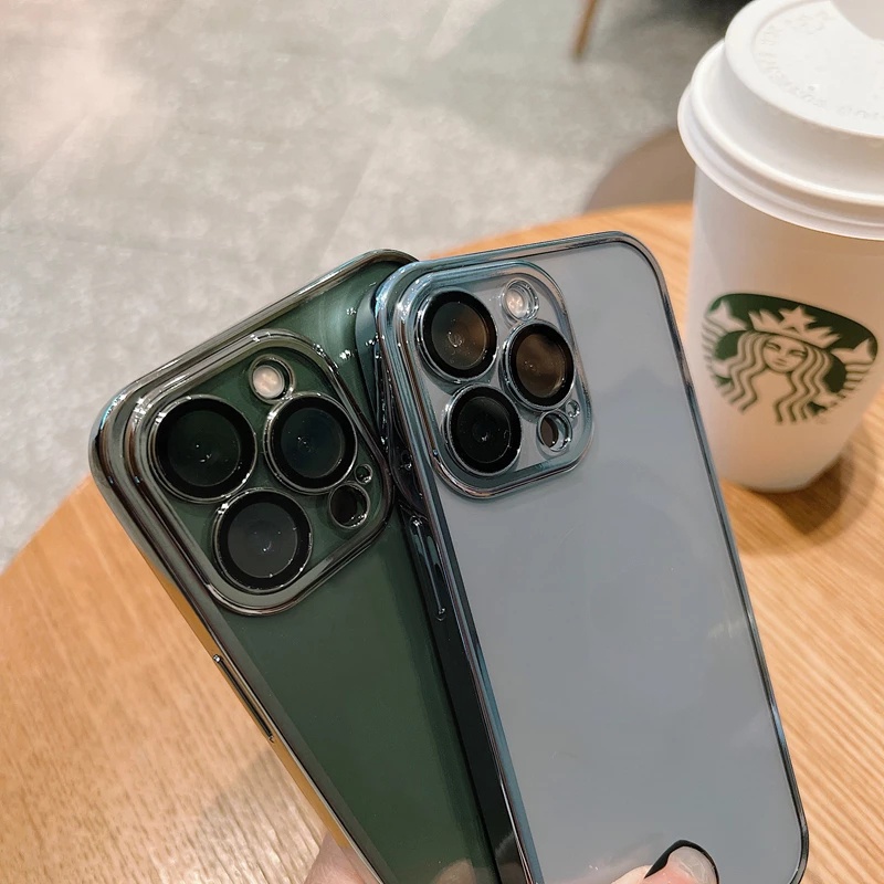Ốp Điện Thoại TPU Silicon Trong Suốt Chống Sốc Sang Trọng Cho iPhone 14 Pro Max 11 12 13 Pro Max Mini XR X XS 7 8 Plus SE