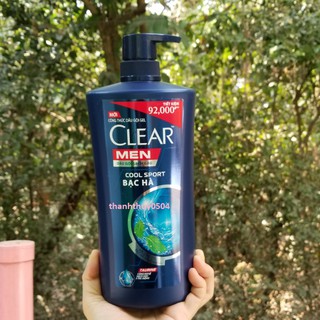 Dầu Gội Sạch Gàu Clear Men Cool Sport Bạc Hà 900g