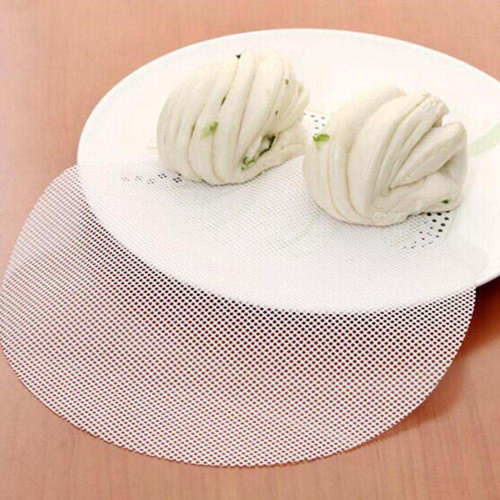 Tấm Lót Hấp Bánh Bao Hình Tròn Bằng Silicone Chống Dính Thân Thiện Với Môi Trường