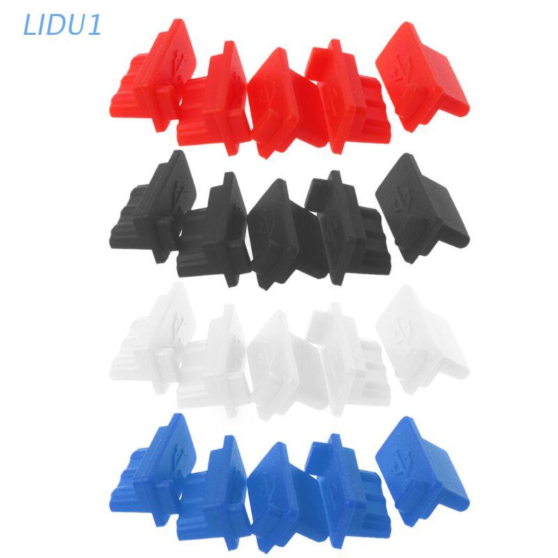 Set 5 Nắp Silicone Đậy Cổng Sạc Usb Chống Bụi Cho Máy Tính Bảng / Laptop