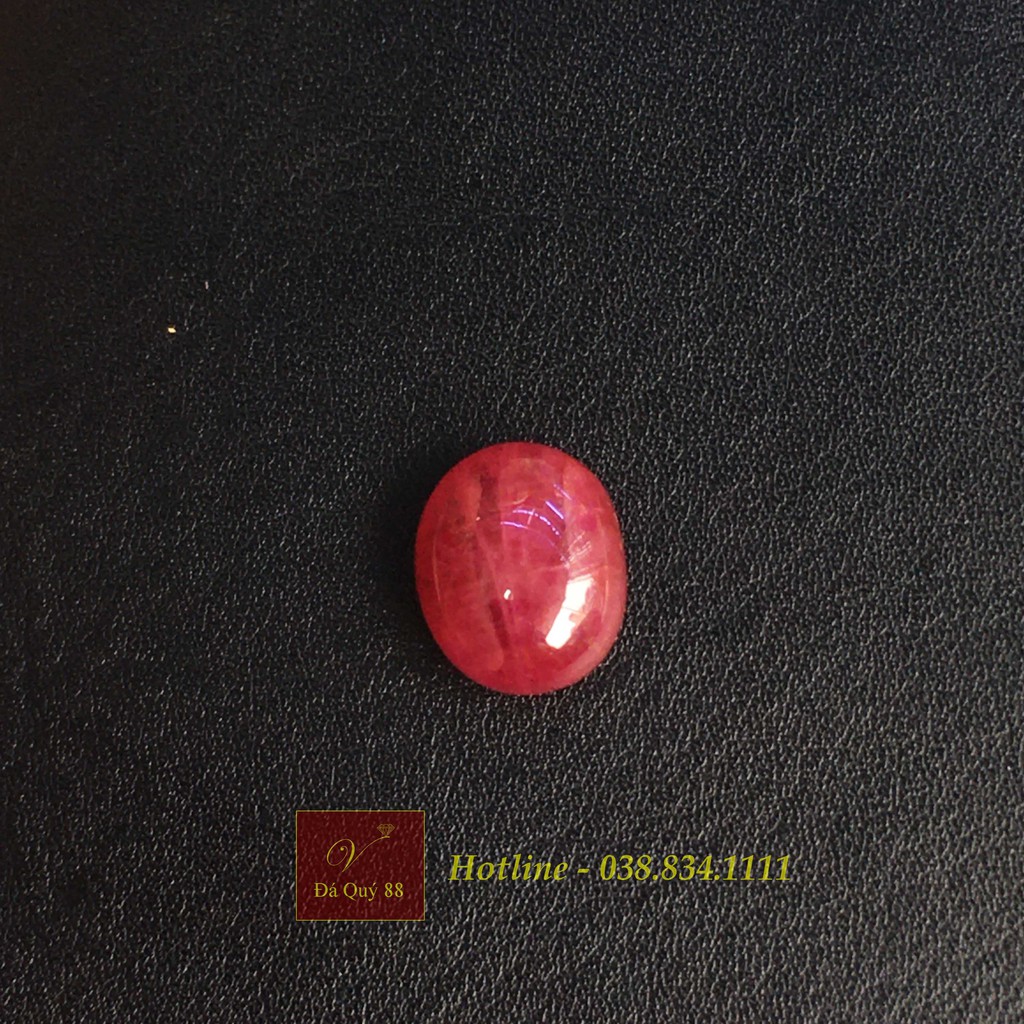 Viên Đá Ruby Tự Nhiên Yên Bái Đỏ Huyết Size 2.35ct Mặt Nhẫn Nữ, Mặt Dây Chuyền Nữ