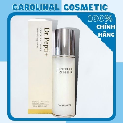 Nước hoa hồng [ Siêu Căng Bóng-Hàng AUTH] Nước hoa hồng dưỡng da Căng Bóng Dr. Pepti + Centella Toner 180ml