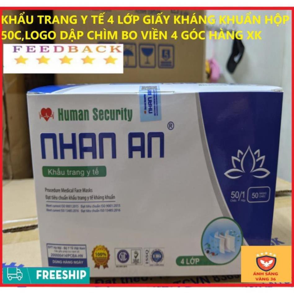 Khẩu Trang Y Tế ,4 Lớp Giấy Kháng Khuẩn ❤️ Hộp 50 Chiếc FREESHIP ❤️ Tác Dụng Kháng Khuẩn,Lọc Khói Bụi Độc Hại