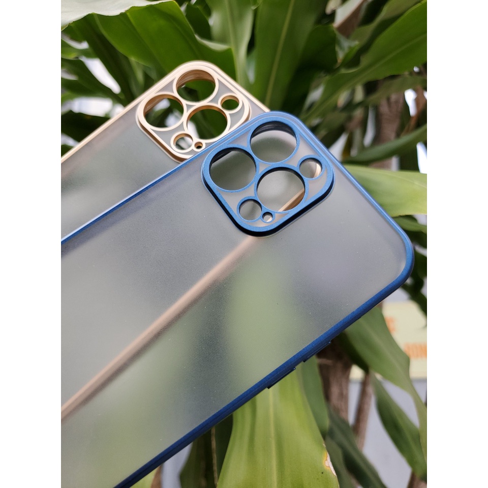 Ốp lưng nhám KST Desing cho iPhone 13, 13 Pro, 13 pro Max Viền Xi màu siêu đẹp, chống vân tay, bảo vệ cụm camera