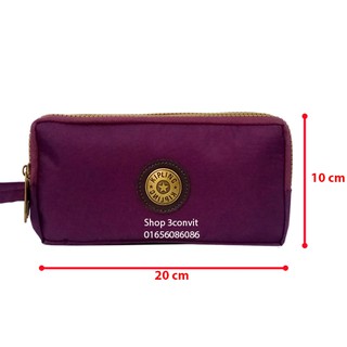 Ví Cầm Tay Kipling Ba Ngăn Lớn 20*10 cm