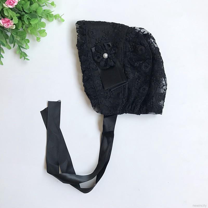 Mũ phối ren hoa phong cách Hàn Quốc xinh xắn đáng yêu cho bé gái