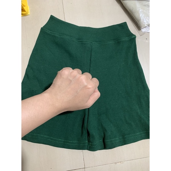 [Mã SKAMFSW175 giảm 10K đơn 50K] Quần Knit Short Trendy Đùi năng động chất bo gân tăm dày tôn dáng chiều cao nâng mông