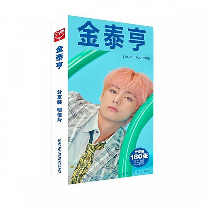 Postcard BTS thành viên hộp ảnh bộ ảnh có ảnh dán + lomo + postcard bưu thiếp