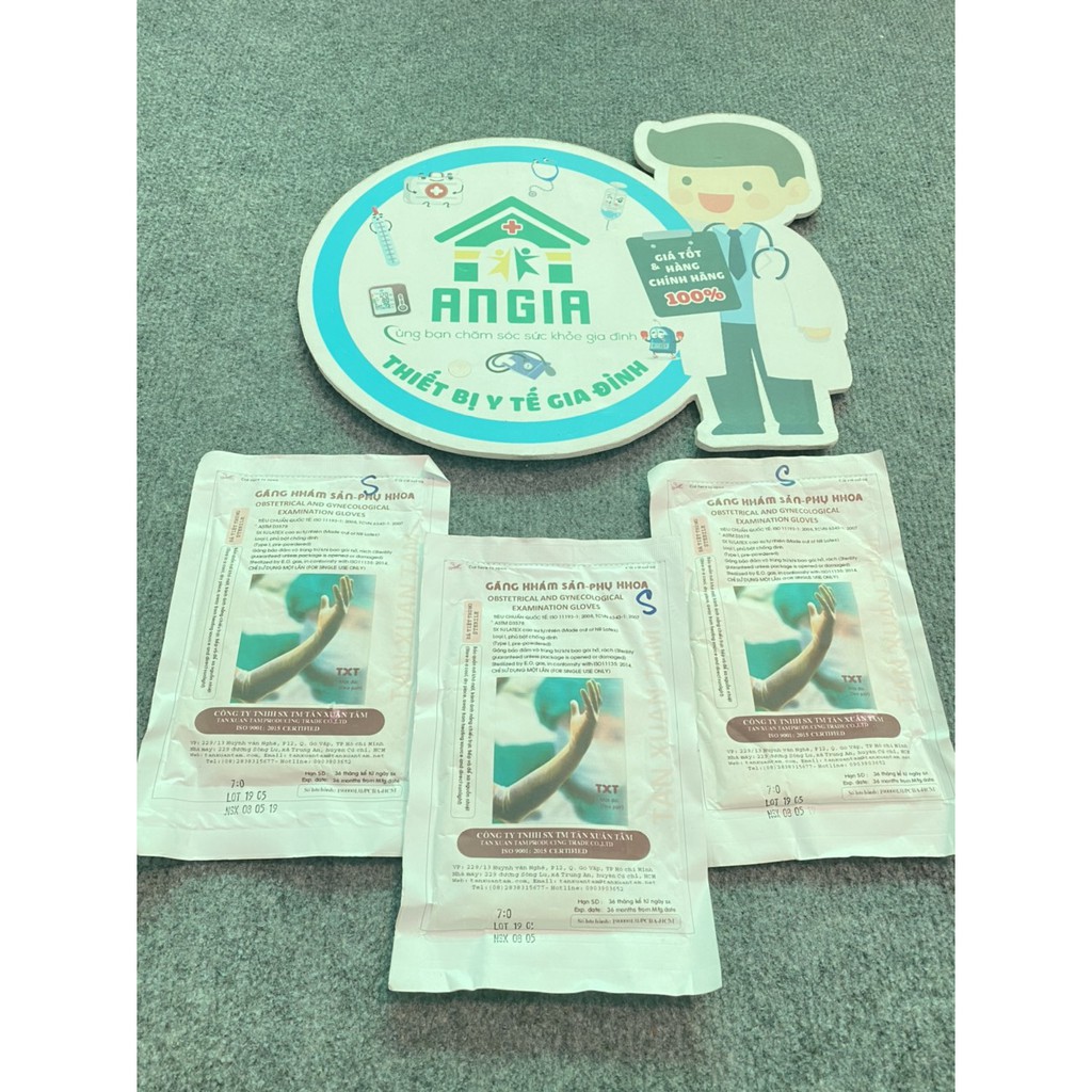 GĂNG TAY SẢN KHOA TIỆT TRÙNG Size 7.0 / Size 7.5