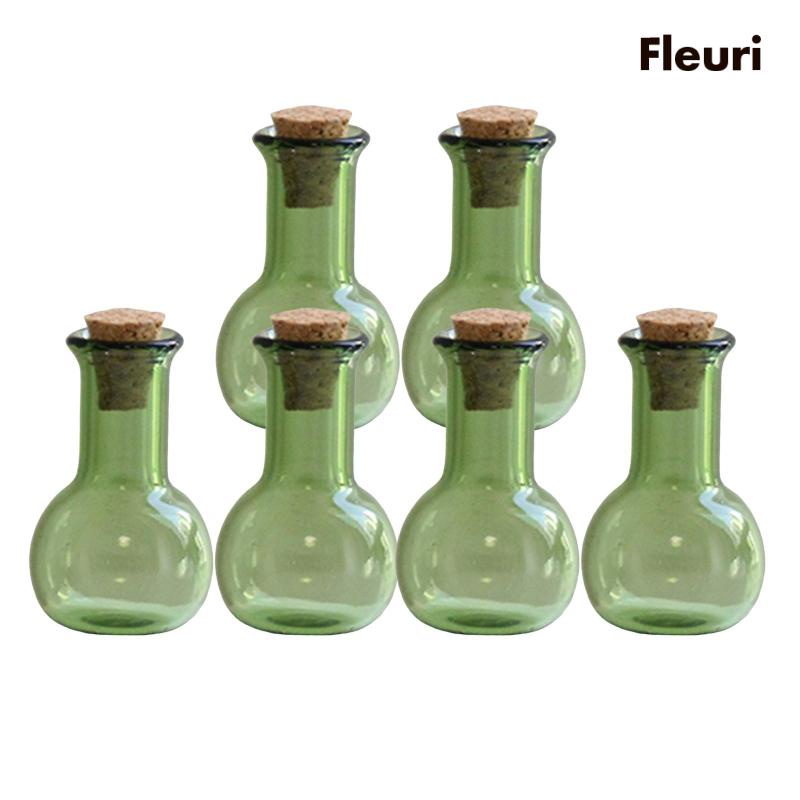 Set 6 Bình Thủy Tinh Mini Có Nút Bần Chặn