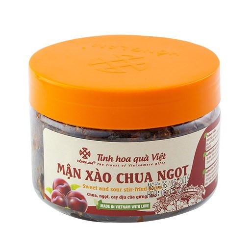 Ô Mai Mận Xào Chua Ngọt Hồng Lam - Vị Chua Ngọt Dẻo Gừng - Hộp( 200g,300g,500g )