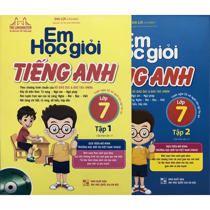 Sách - Em học giỏi tiếng anh lớp 7 ( Combo 2 tập)