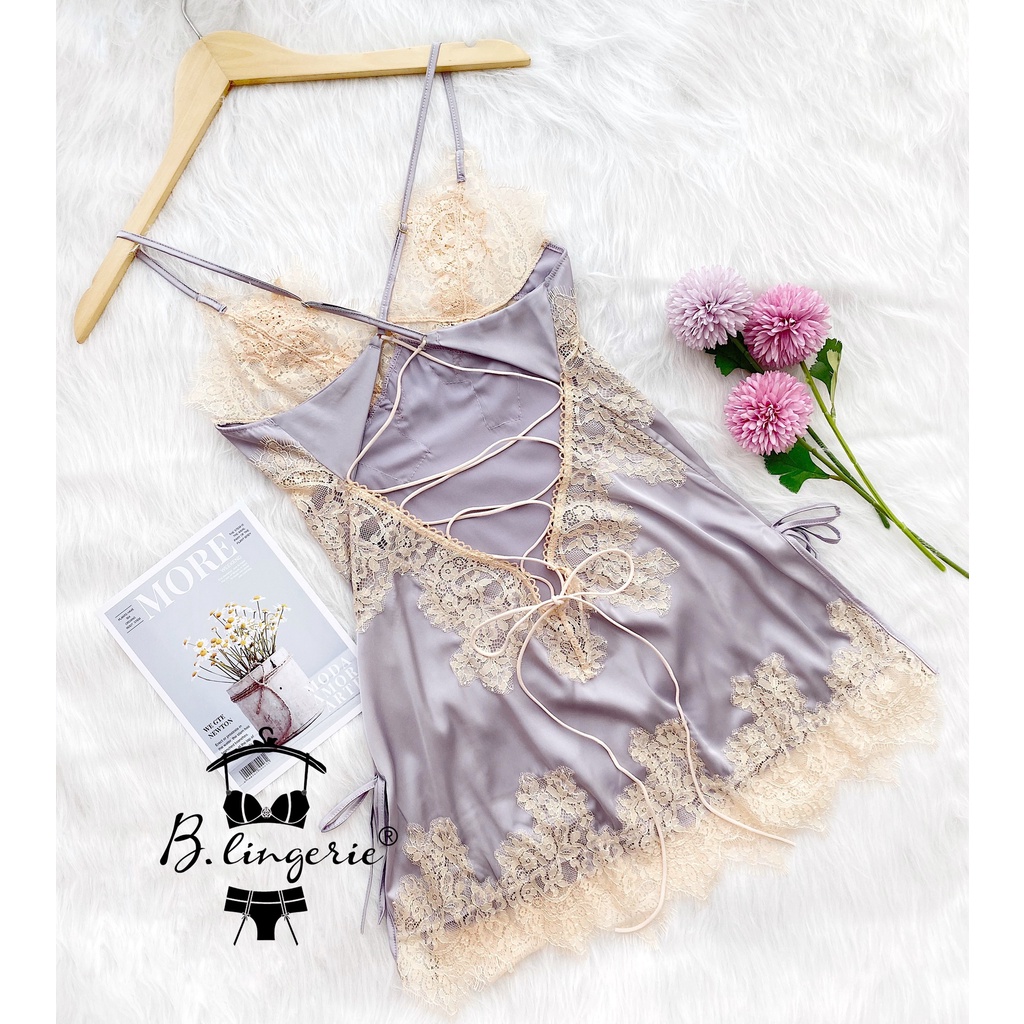 Đầm Ngủ Lụa Cuốn Hút - B.Lingerie