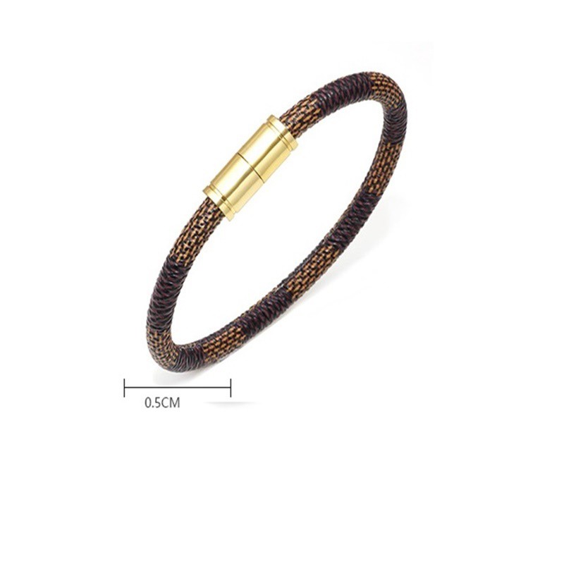 Vòng Tay Da Khóa Nam Châm Chất Lừ Phong Cách zan10