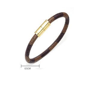 Vòng Tay Da Khóa Nam Châm Chất Lừ Phong Cách zan10