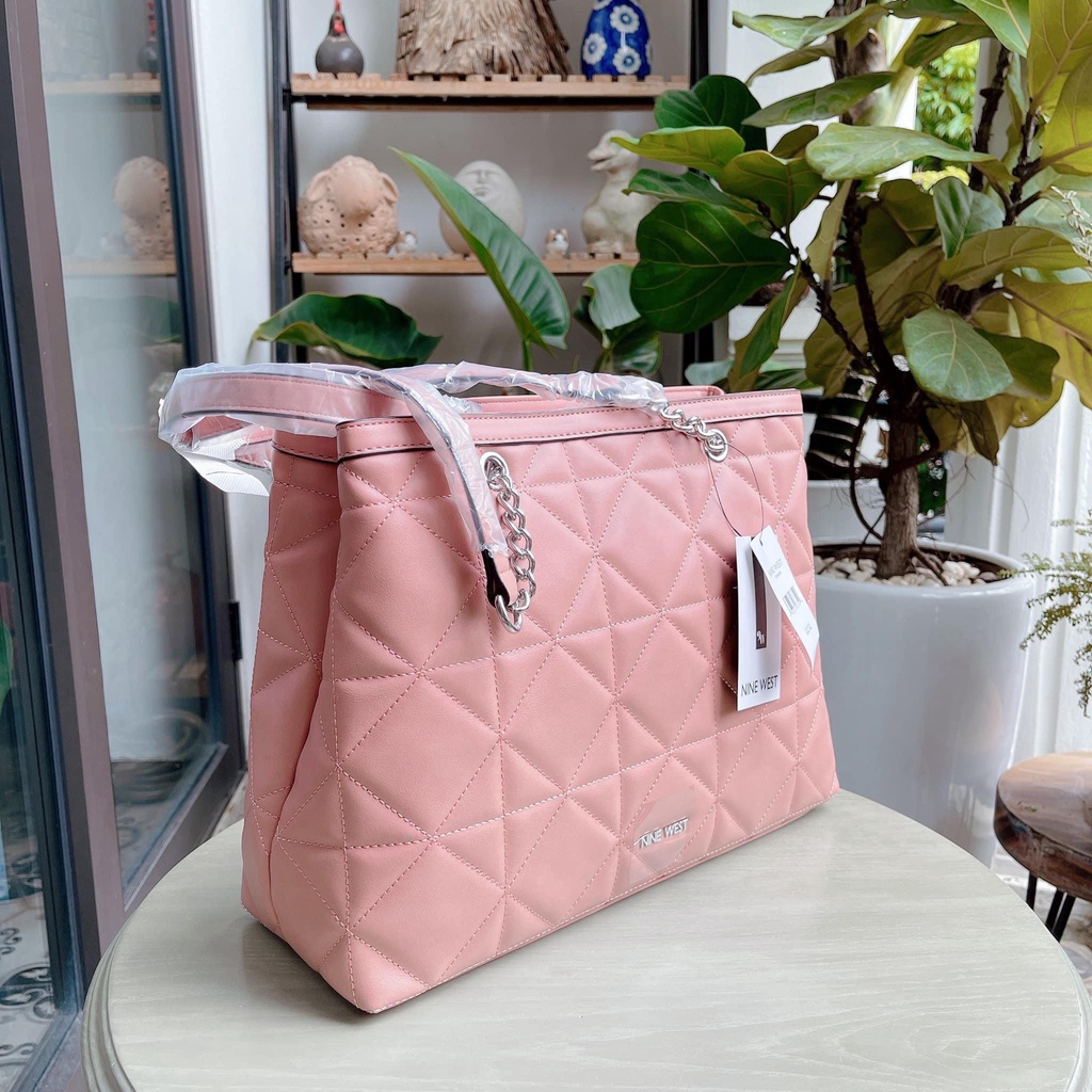 Nine West - Túi Nine West Tirrana Satchel - màu hồng đất