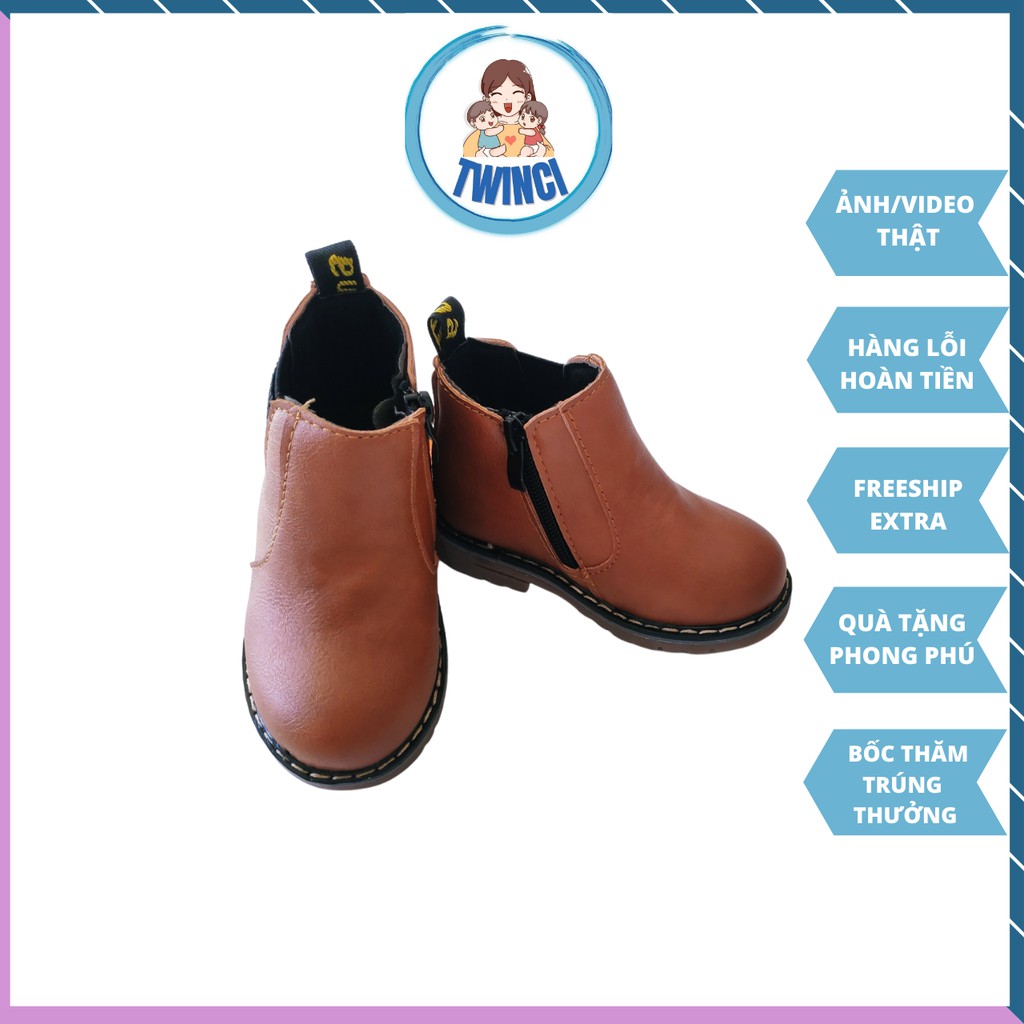 Giày boot /bốt trẻ em phong cách Hàn cổ cao bé trai bé gái NN006