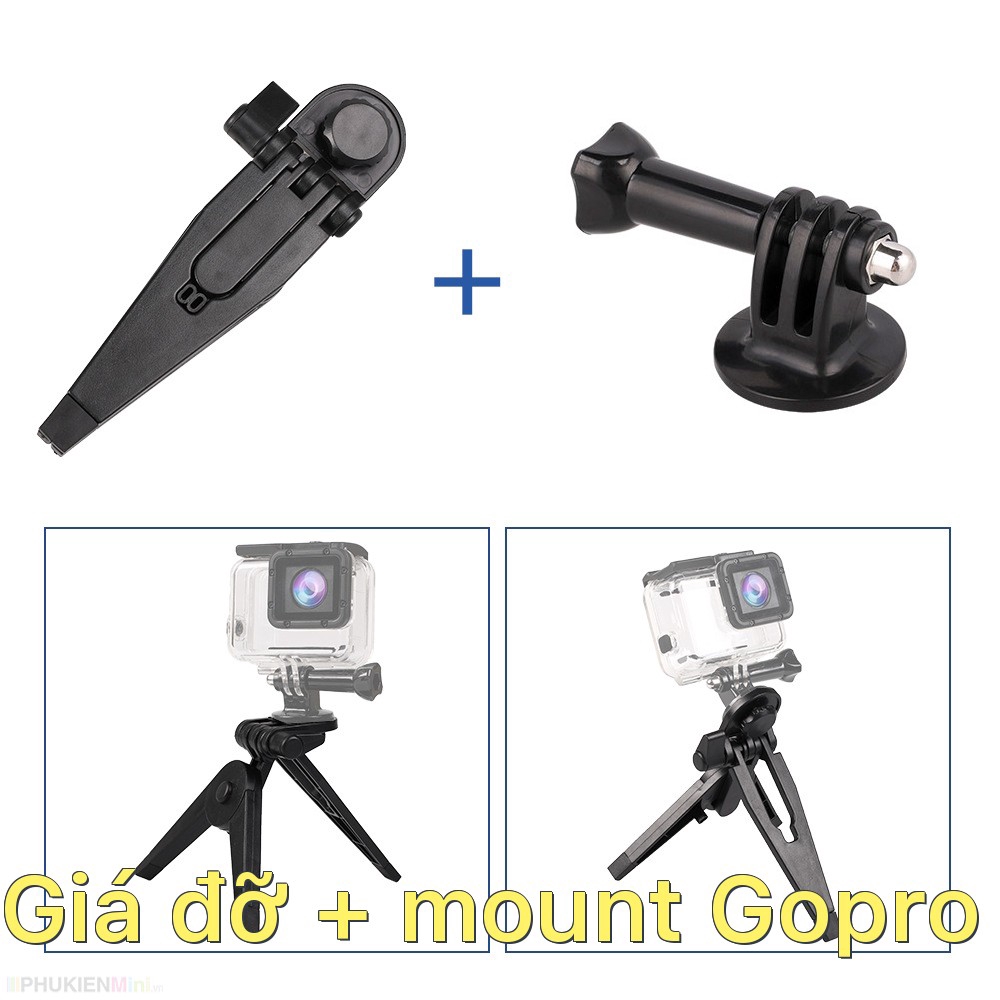 Tripod giá đỡ 3 chân mini để bàn cho điện thoại, gopro giá rẻ