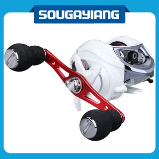 Sougayilang Fishing Reel Baitcasting Reel Left/right with 6.3:1 Gear Ratio 18+1 Ball Bearings