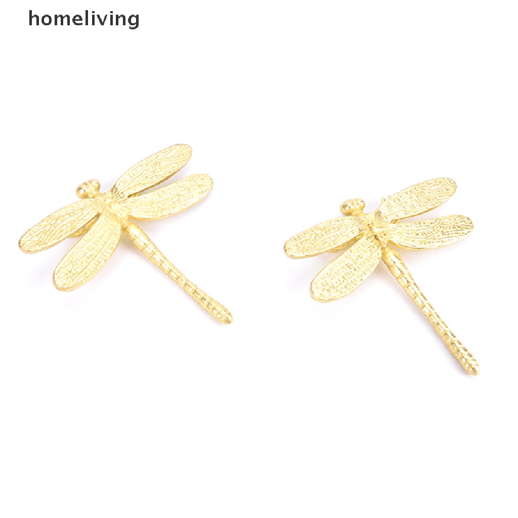 Tay Nắm Cửa Tủ Bằng Đồng Thau Hình Chuồn Chuồn Phong Cách Bắc Âu Đơn Giản