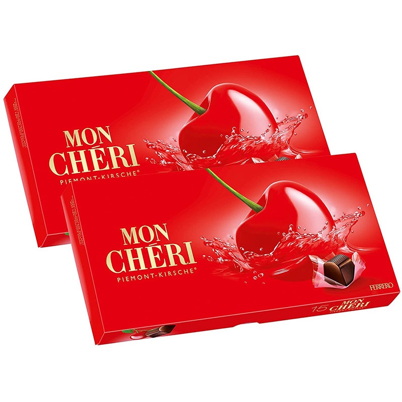 Socola Nhân Hạt Dẻ Chocolate Mon Chéri Ferrero Nội Địa Đức 200g 16 Viên